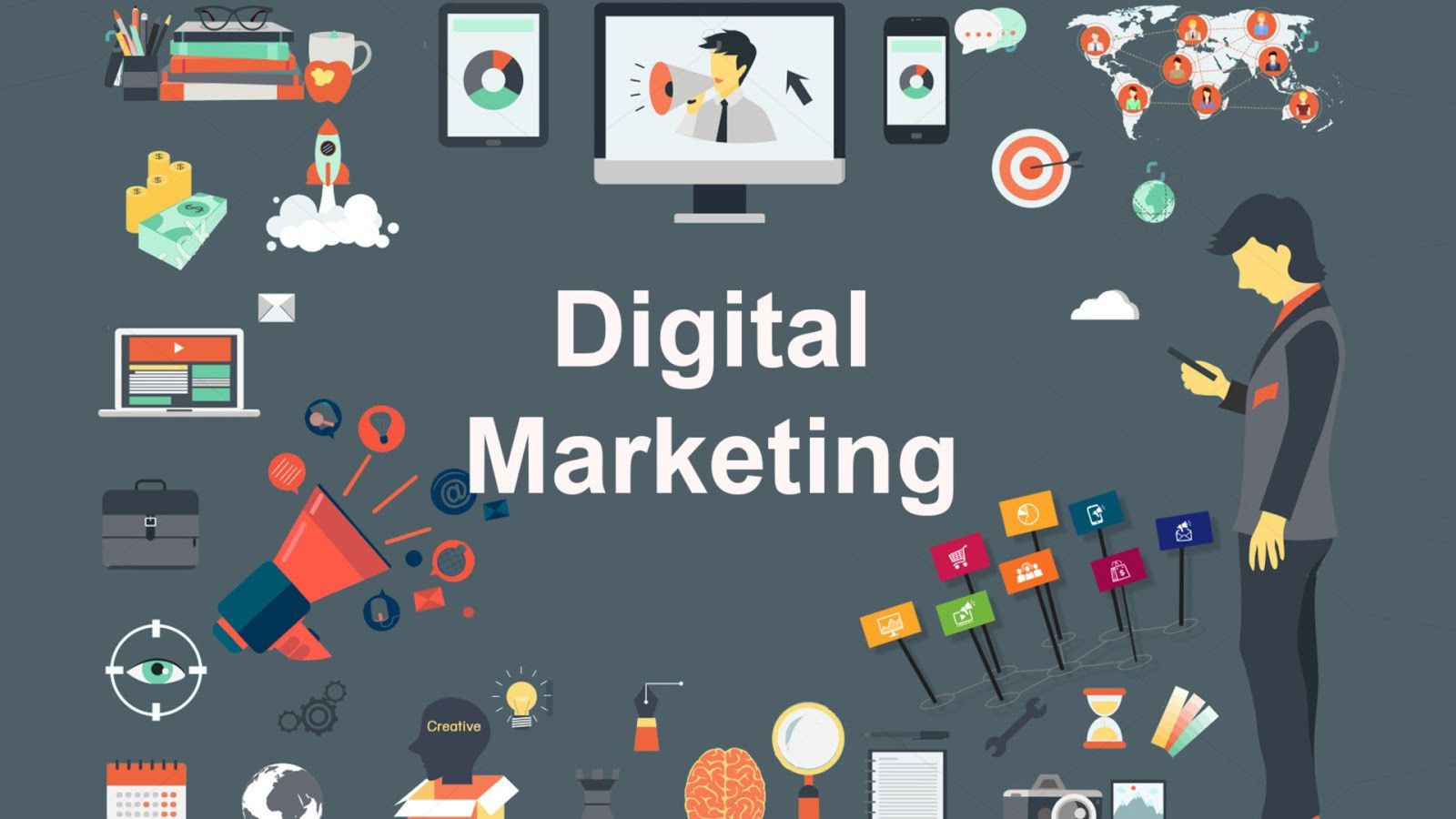 Digital Marketing Course & quizes (2 weeks) + test for CERTIFICATE